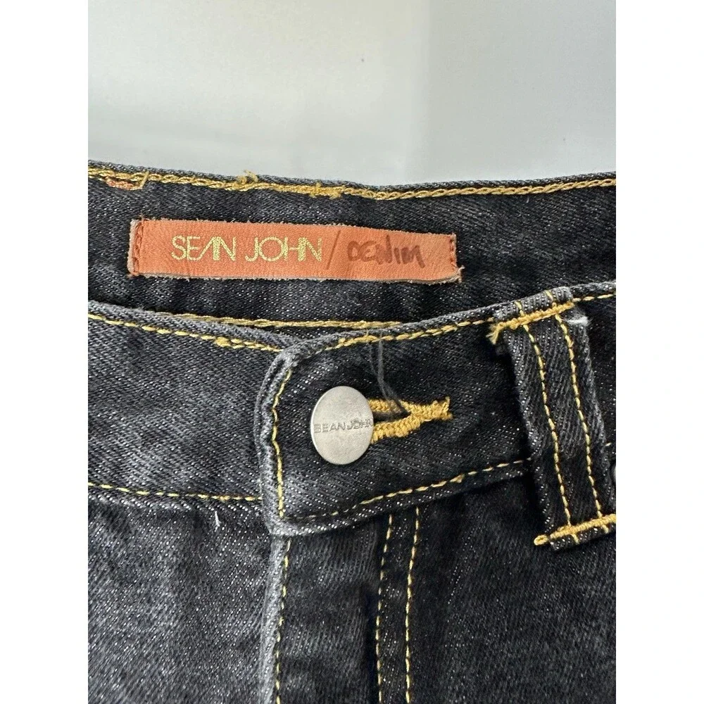 Vintage Y2k BAGGY Sean John Jeans 18 Blue Baggy Wide Leg Hip Hop Skater Womens